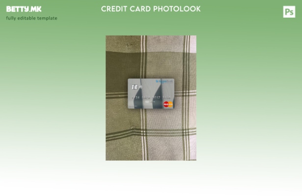 Модерен стил на предниот шаблон за мастер картички со фото изглед на Liberia Acc